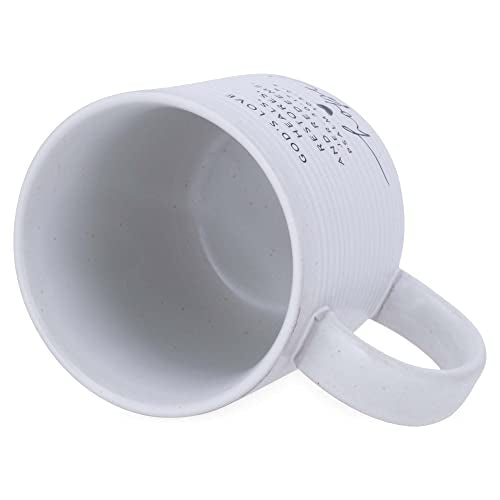 Lighthouse Christian Products Hope Hold Onto Hope Rib Textured White 20 Ounce Ceramic Mug