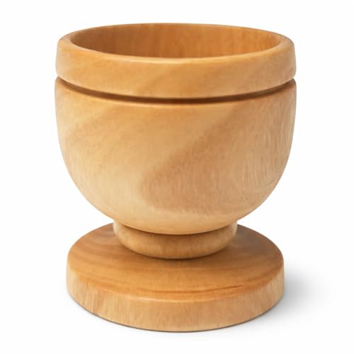 Zuluf Olive Wood Mini Very Small Communion Cups Set of 60 Wooden Chalice Goblets for Church Wine Worship Services Holy Land Bethlehem 1.6 Inch