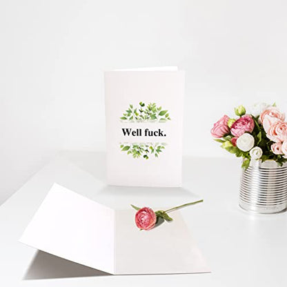 Funny Well F Get Well Soon Card, Sorry for Your Loss Card, Sympathy Card - color: Well Fuck