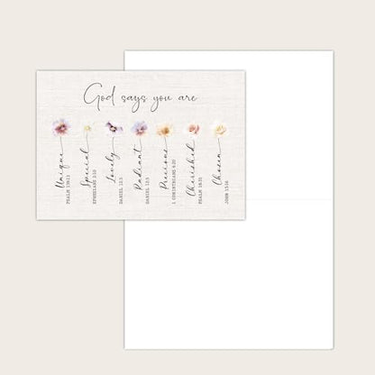Gooji Christian Thinking of You Card for Women - Religious Greeting Card, Inspirational Cards with Quotes, Encouragement Cards with Scripture (Blank Inside)