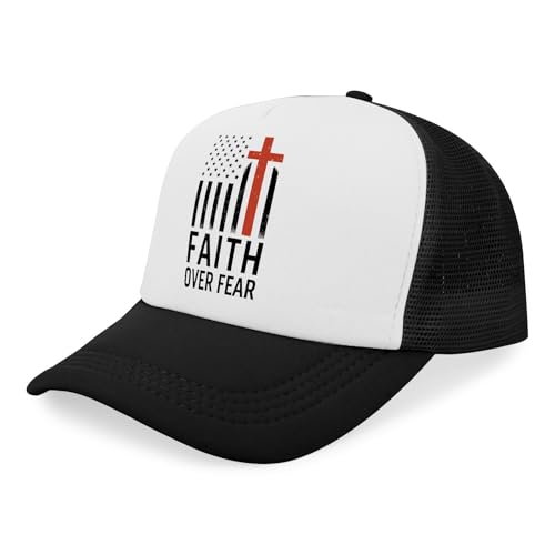 Y'Alls Need Jesus Hats Funny Cap for Grandma - color: Faiths Over Fearallblack7