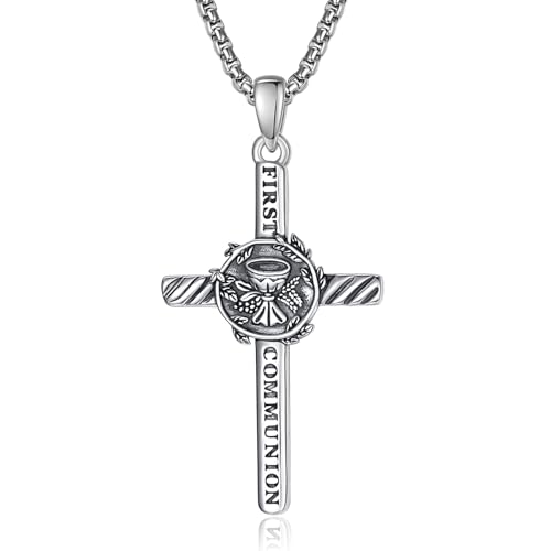 Confirmation Gifts Sterling Silver Confirmed in Christ Religious Catholic Jewerly - color: S