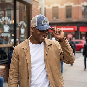 Jesus Hat Gifts for Men - color: Purplish Blue0410
