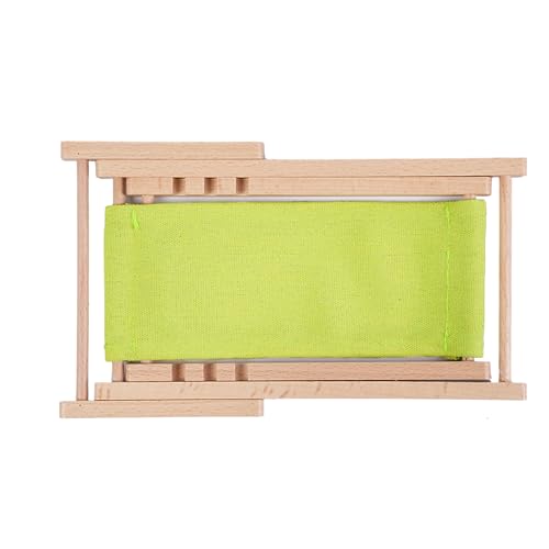 Foldable Wooden Cell Phone Stand, Phone Holder for Desk - color: Yellowish green