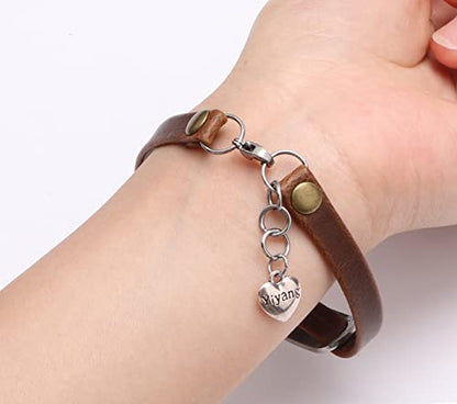 Yiyang Christian Gifts Leather Bracelet for Women Inspirational Faith Bible Verse Religious Jewelry Christmas Birthday Baptism Gift for Women - style: He calls me beautiful one Song of Solomon 2:10