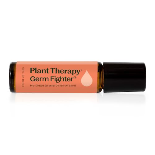 Plant Therapy Germ Fighter Essential Oil Blend 10 mL (1/3 oz) - style: Pre-Diluted Roll On