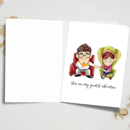 fancu Romantic Anniversary Card Gift for Husband Wife - color: ZC-058
