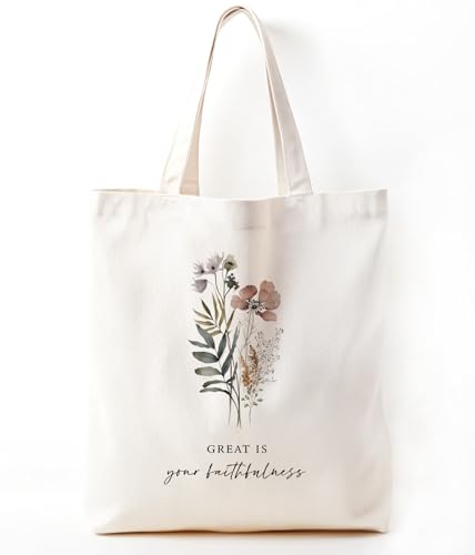 Inspirational Christian Bible Verse Foral Tote Bag for Women - color: Bible9