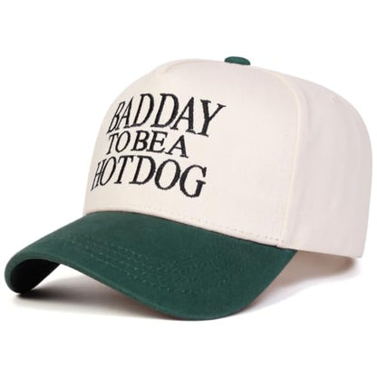 Trendy Embroidered Baseball Cap for Men & Women, Adjustable Snapback Hat for Casual Wear - color: Green Beige 621