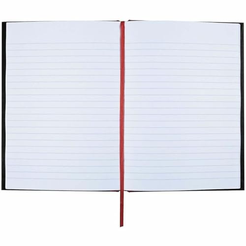 Black n Red - A5 Feint Lined Notebook Pad - size: 1 Count, style: Small