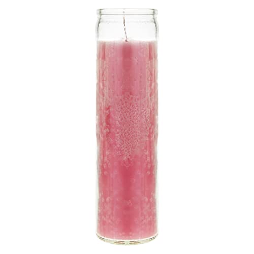 Mega Candles Unscented Devotional Vigil Prayer Wax Candle 3 Count 2" x 8" - color: Pink, size: 3 Pieces