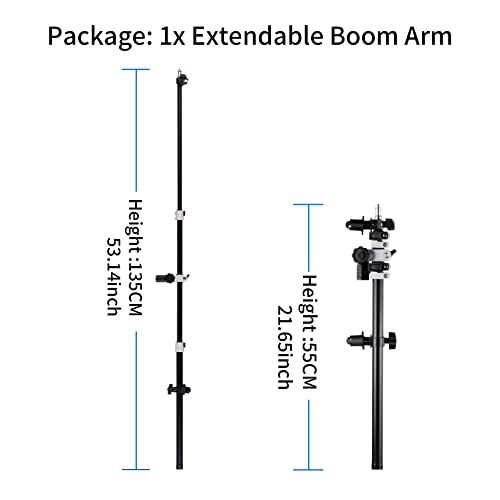 Selens Telescopic Reflector Holder Extendable Boom Arm 360 Degree Swivel