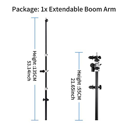 Selens Telescopic Reflector Holder Extendable Boom Arm 360 Degree Swivel