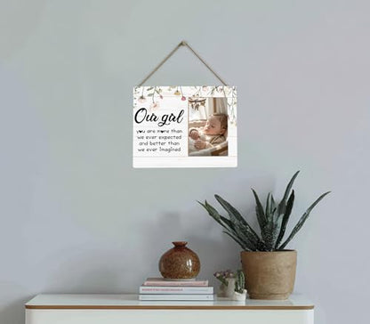 NewBorn Baby Girls Picture Frame - color: our girl