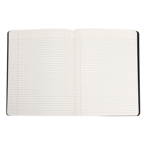 Pearhead Topographic Map Composition Notebook — College-Ruled, 160 Pages, 7.5" x 9.75", Smooth 80 GSM Paper, Black & White Contour Line Cover with Bold Red Spine Journal for School, Office & Everyday Writing - color: Black Topography Map Composition Noteb
