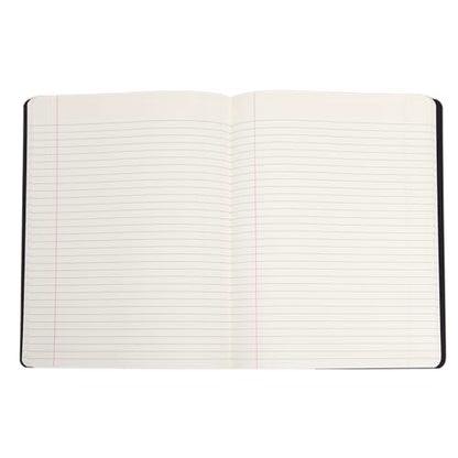 Pearhead Topographic Map Composition Notebook — College-Ruled, 160 Pages, 7.5" x 9.75", Smooth 80 GSM Paper, Black & White Contour Line Cover with Bold Red Spine Journal for School, Office & Everyday Writing - color: Black Topography Map Composition Noteb