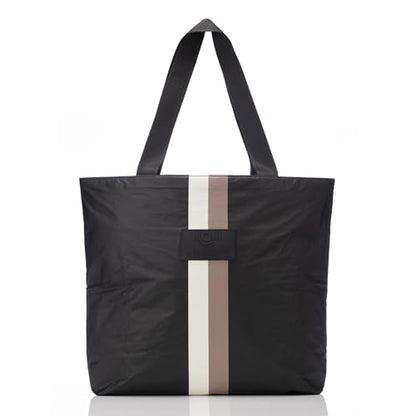 ALOHA Collection Day Tripper Tote | Lightweight, Packable, and Splash-Proof Beach Tote Bag | Easy to Clean - color: Caffe on Black, size: One Size - Day Tripper Tote