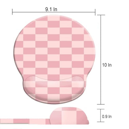 Mouse Pads for Desk, Ergonomic Mouse Pad with Wrist Rest Gaming Mousepad - color: Round-D2