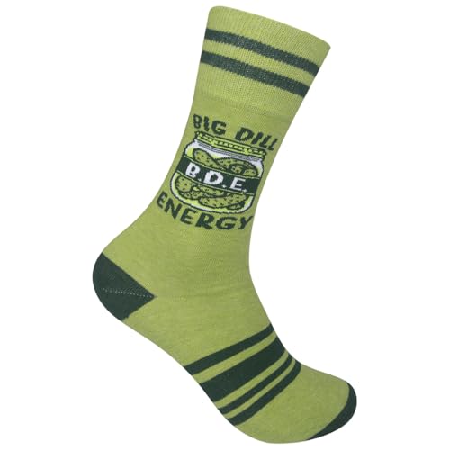 FUNATIC Crazy Socks with Funny Sayings - Novelty Gift for Men, Women, Adult - color: Big Dill Energy