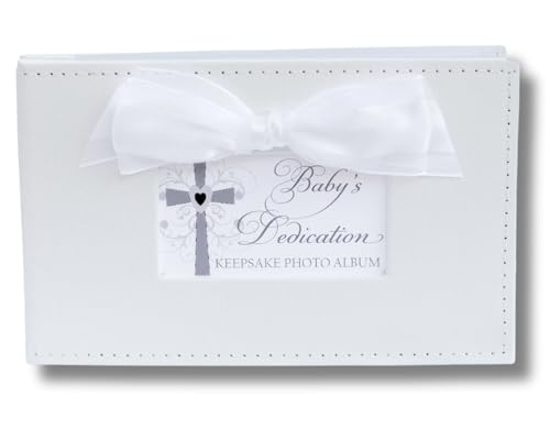 The Grandparent Gift Co. Growing in Faith Keepsake Photo Album, Baby Dedication - color: Baby Dedication