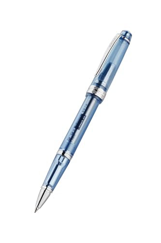 Cross Bailey Light Rollerball Pen, Translucent Navy-Blue Resin, Black Ink - color: Blue
