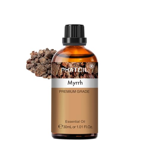 PHATOIL Myrrh Essential Oil for Diffuser, Soap Candle Making 1.01fl.oz - size: 1.01 Fl Oz (Pack of 1)