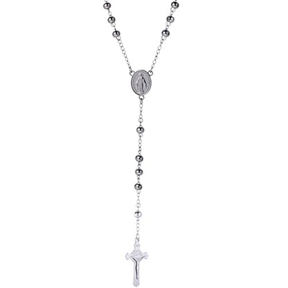 Cross Necklace for Men 316L Stainless Steel Pendant - color: C+silver