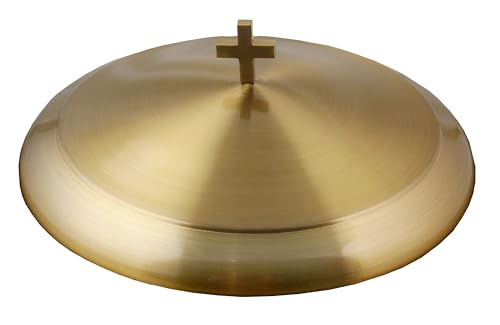 Communion Ware | Communion Tray | Holy Stackable Cup Trays for Churches | Communions Supplies | Portable Communions Tray with 40 Holes Disk | Stainless Steel - Matte Gold Finish