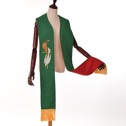 BLESSUME Church Clergy Pastor Reversible Stole - color: Red and Green