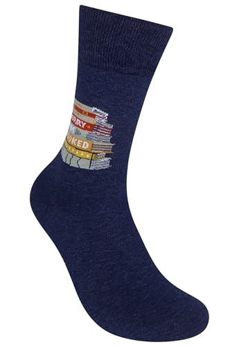 FUNATIC Crazy Socks with Funny Sayings - Novelty Gift for Men, Women, Adult - color: Sorry I'm Booked