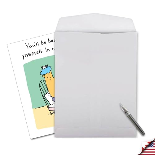 NobleWorks Jumbo Funny Get Well Card w/Envelope Old Self Cartoon J9657 - style: Old Self