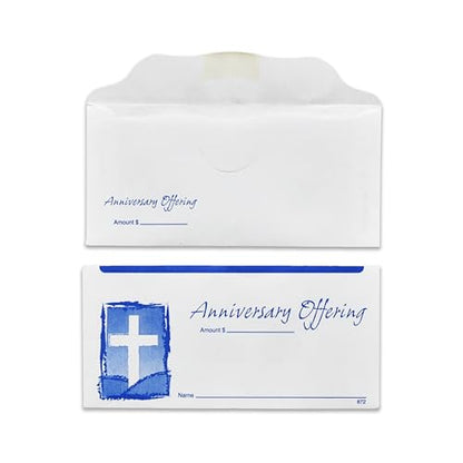 Anniversary Offering Envelopes for Church | 3" x 6 5/16" (100)