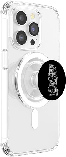 Act Justly Love Mercy Walk Humbly Micah 6:8 PopSockets PopGrip for MagSafe - style: Magnetic PopGrip