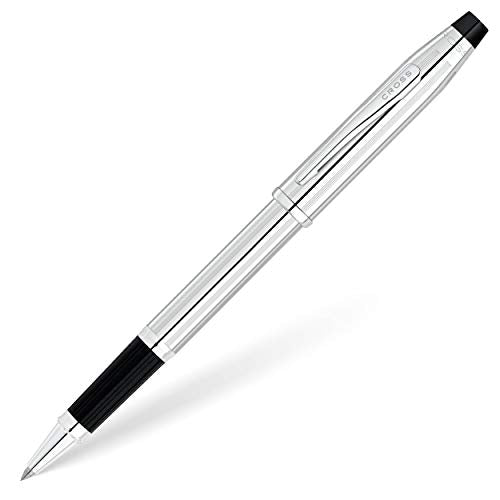 Cross Century II Lustrous Chrome Rollerball Pen, Medium Point, Black Ink - color: Lustrous Chrome