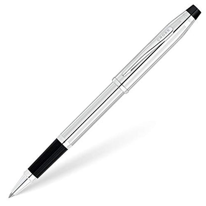 Cross Century II Lustrous Chrome Rollerball Pen, Medium Point, Black Ink - color: Lustrous Chrome