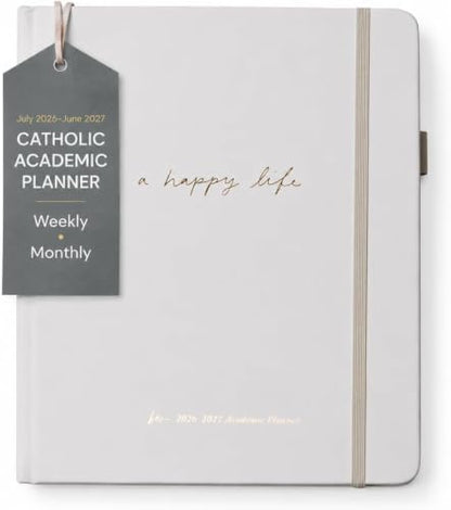 Catholic Academic Planner 2026-2027 for Women – Liturgical Planner with Prayer Prompts, Feast Days & Gratitude Journal – 8” x 10”, Big Layout, Perfect Bound - size: Big Layout