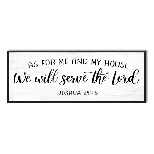 YPY As for Me and My House We Will Serve The Lord Bible Verses Wall Decor - color: As for Me and My House We Will Serve, size: 15"×40"