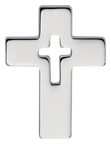 Apparel pin - color: Silver Cross