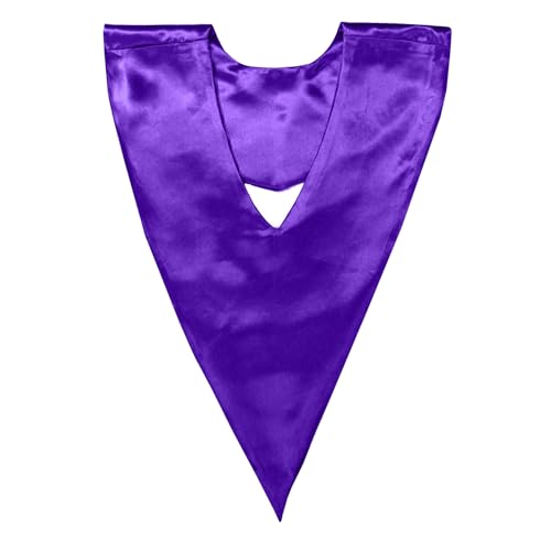 Unisex V-Shape Church Choir Stole with Cross for Adults Church - color: Purple, size: White Cross