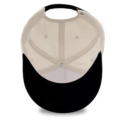 Embroidered Christian Two-Tone Baseball Cap for Men & Women, Adjustable Dad Hat Christmas Easter Gift - color: Blessed, Black/Beige