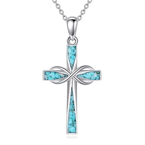 ONEFINITY Cross Necklace 925 Sterling Silver Cross Pendant Religious Jewelry Gifts - style: Infinity Cross