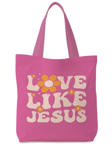 Bible Bags for Women, Christian Tote Bag, Gifts for Christian Women - color: Love Like Jesus
