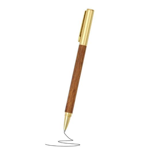 Prazoli Luxury Refill Pen for Journals - Elegant wood and gold design Christian Gifts For Men - Compatible Christian Pen for Prayer Journal Personalized Gifts For Church Journal - color: Pen Refill