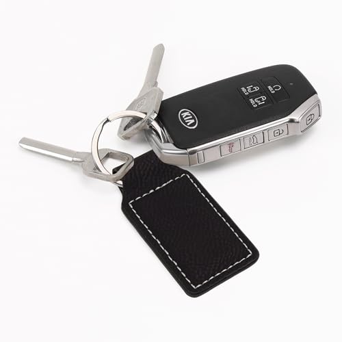 LaserGram Rectangle Keychain, Christian Cross, Personalized Engraving Included - color: Black With Silver