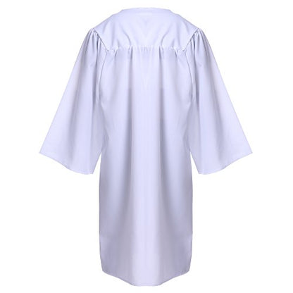 Newrara White Matte Choir Robes - 2 Pack for Baptism & Graduation - size: 54