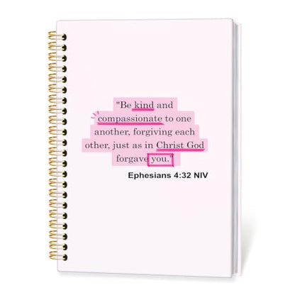 Christian Spiral Notebook for Women,Ephesians 4:32 NIV Bible Journal - color: Bible-Ephesians 4:32 NIV