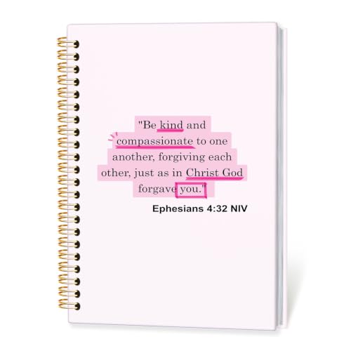 Christian Spiral Notebook for Women,Ephesians 4:32 NIV Bible Journal - color: Bible-Ephesians 4:32 NIV