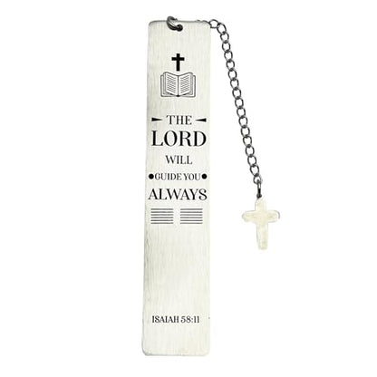 Christian Bookmark Gifts for Women Girls Boys, Inspirational Religious Book Mark Markers Faith (The Lord Will Guide You) - style: The Lord will guide you