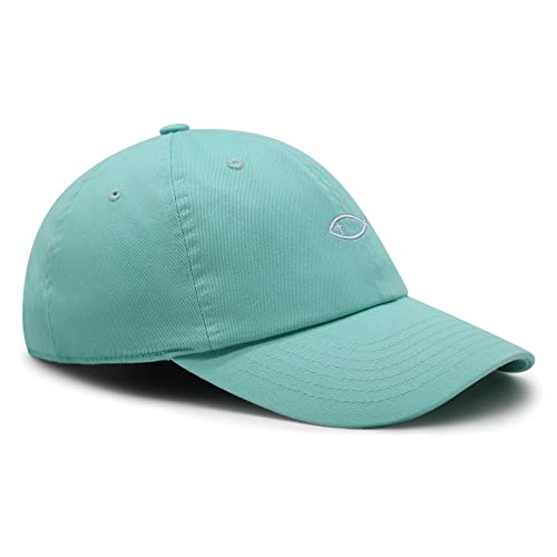 JPAK Jesus Fish Symbol Premium Dad Hat Embroidered Cotton Baseball Cap Symbol of Christianity - color: Mint