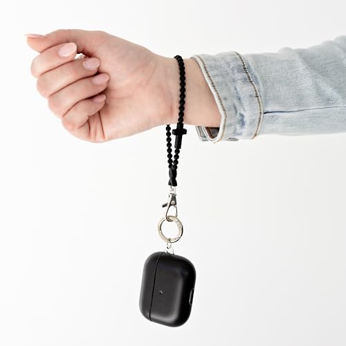 Ryan & Rose Jesus Loop - Cross Keychain Wristlet Keychain Christian Keychain - Keychain Accessories Key Chains Women
